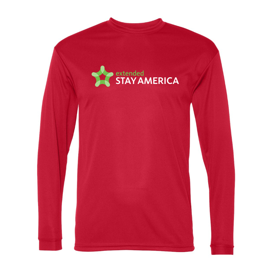 Men's  Extended Stay America  Polyester Long Sleeve T-Shirt